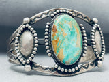 One Of The Best Vintage Native American Navajo Royston Turquoise Sterling Silver Bracelet-Nativo Arts