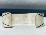 One Of The Most Unique Vintage Native American Navajo Virg Reeder Sterling Silver Bracelet-Nativo Arts