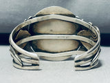 Larry Begay Carico Lake Turquoise Vintage Native American Navajo Sterling Silver Bracelet-Nativo Arts