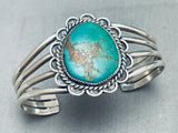 Amazing Vintage Native American Navajo Royston Turquoise Sterling Silver Bracelet-Nativo Arts