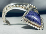 Bill Kirkham Very Rare Vintage Native American Navajo Charoite Sterling Silver Bracelet-Nativo Arts