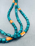 Spiderweb Tubule Turquoise Native American Navajo Sterling Silver Shell Necklace-Nativo Arts