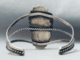 Rare Pilot Mountain Turquoise Vintage Native American Navajo Sterling Silver Bracelet-Nativo Arts