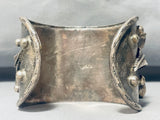 147 Grams Powerful Vintage Native American Navajo Turquoise Sterling Silver Bracelet-Nativo Arts