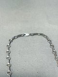 Mint Green!! Vintage Native American Zuni Turquoise Sterling Silver Necklace-Nativo Arts