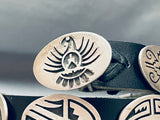 Mind Blowing Vintage Native American Hopi Sterling Silver Concho Belt-Nativo Arts