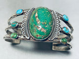 Late 1800's/ Early 1900's Vintage Native American Navajo Turquoise Ingot Or Sterling Bracelet-Nativo Arts