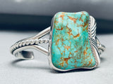 Davey Morgan Vintage Native American Navajo Royston Turquoise Sterling Silver Bracelet-Nativo Arts