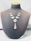 One Of The Most Unique Vintage Native American Navajo Sterling Silver Necklace-Nativo Arts