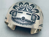 Montano Gibbson Vintage Navajo Sterlingsilver Bracelet Cuff-Nativo Arts