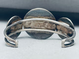 One Of Best Vintage Native American Zuni Turquoise Brown Shell Inlayb Sterling Silver Bracelet-Nativo Arts