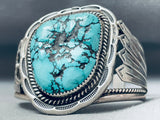 Kee Family Rare Vintage Native American Navajo Turquoise Sterling Silver Bracelet Old-Nativo Arts