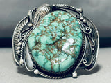 Edison Dixon Best Carico Lake Turquoise Vintage Native American Navajo Sterling Silver Bracelet-Nativo Arts