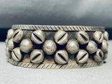 Coffee Beans!! Vintage Southwestern Sterling Silver Bracelet-Nativo Arts