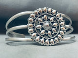 Rare Vintage Southwest Sterling Silver Cluster Bracelet Cuff-Nativo Arts