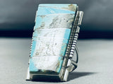 Sparkling Native American Navajo Turquoise Sterling Silver Ring-Nativo Arts