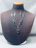 Fab Vintage Native American Zuni Sleeping Beauty Turquoise Sterling Silver Necklace-Nativo Arts