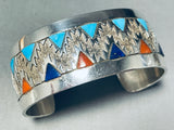 External Hallmark!! Very Rare Vintage Native American Navajo Turquoise Sterling Silver Bracelet-Nativo Arts