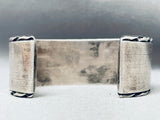 6 Inch Wrist Vintage Native American Navajo Heishi Inlay Sterling Silver Bracelet-Nativo Arts