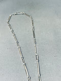 Outer Space Kachina Native American Navajo Turquoise Inlay Sterling Silver Necklace-Nativo Arts