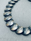 Unique Native American Navajo Sterling Silver Handstamped Signed Bracelet-Nativo Arts