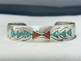 Magnificent Vintage Native American Navajo Turquoise Sterling Silver Bracelet-Nativo Arts