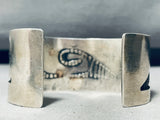 Earlier More Rare Native American Hopi Vintage Sterling Silver Water Wave Bracelet-Nativo Arts
