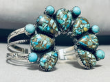 Gasp! Naja Turquoise Formation Native American Navajo Sterling Silver Bracelet Cuff-Nativo Arts