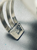 Most Unique Heart Turquoise Native American Navajo Sterling Silver Bracelet-Nativo Arts