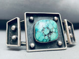 One Of The Best Ever Vintage Native American Navajo Turquoise Sterling Silver Bracelet-Nativo Arts