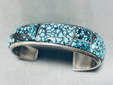 *important* Best Vintage Native American Navajo Lone Mountain Turquoise Sterling Silver Bracelet-Nativo Arts
