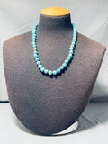 Sparkling Vintage Native American Navajo Turquoise Gumballs Sterling Silver Necklace-Nativo Arts