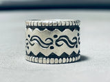 Important Cal Martinez Vintage Native American Navajo Sterling Silver Ring-Nativo Arts