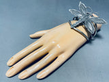 Vince John Platero Vintage Native American Navajo Sterling Silver Butterfly Bracelet!-Nativo Arts