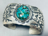 Bill Family Vintage Native American Navajo Turquoise Sterling Silver Bracelet-Nativo Arts