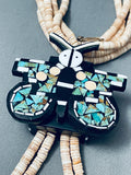 Native American The Best Vintage Santo Domingo Warren Nieto Turquoise Inlay Necklace