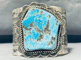 Jaw-dropping 180 Gram Native American Navajo Morenci Turquoise Sterling Silver Bracelet-Nativo Arts