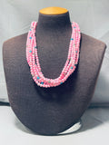 Dropdead Gorgeous Pink Native American Navajo Sterling Silver Necklace-Nativo Arts