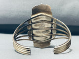 Eye Of Turquoise Vintage Native American Navajo Sterling Silver Bracelet-Nativo Arts