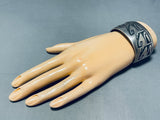 Marc Coochwykvia!! Rare Vintage Native American Hopi Sterling Silver Bracelet Old-Nativo Arts