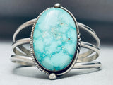 Mind Blowing Carico Lake Turquoise Vintage Native American Navajo Sterling Silver Bracelet-Nativo Arts