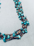 Superior Vintage Native American Navajo Turquoise Nugget Heishi Necklace Old-Nativo Arts