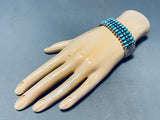 One Of The Best Vintage Native American Navajo Herm Smith Turquoise Sterling Silver Bracelet-Nativo Arts