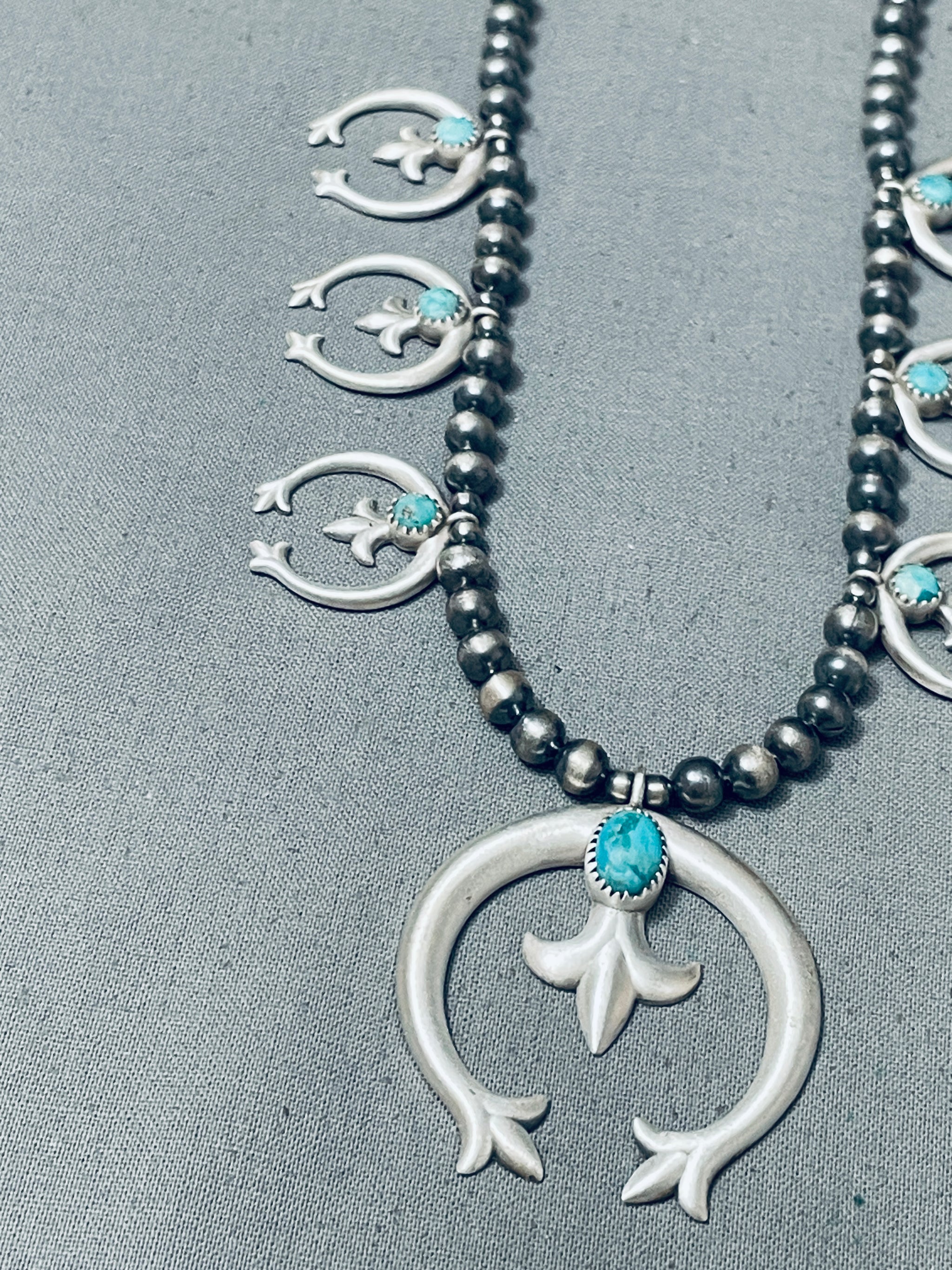 Authentic Vintage Native American Navajo Turquoise Sterling Silver