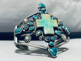 Best Vintage Native American Navajo Cross Turquoise Sterling Silver Bracelet-Nativo Arts