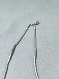 Impressive Vintage Native American Navajo Turquoise Heishi Sterling Silver Necklace-Nativo Arts