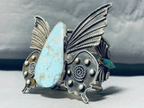 The Biggest Butterfly Bracelet!! 162 Grams Turquoise Sterling Silver Native American Navajo-Nativo Arts