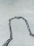 Will Talaheftewa!! Vintage HopI Turquoise Sterling Silver Necklace Old-Nativo Arts