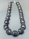 One Of The Most Intricate Vintage Handmade Sterling Silver Necklace-Nativo Arts