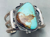 Stunning Vintage Native American Navajo Royston Turquoise Sterling Silver Bracelet-Nativo Arts